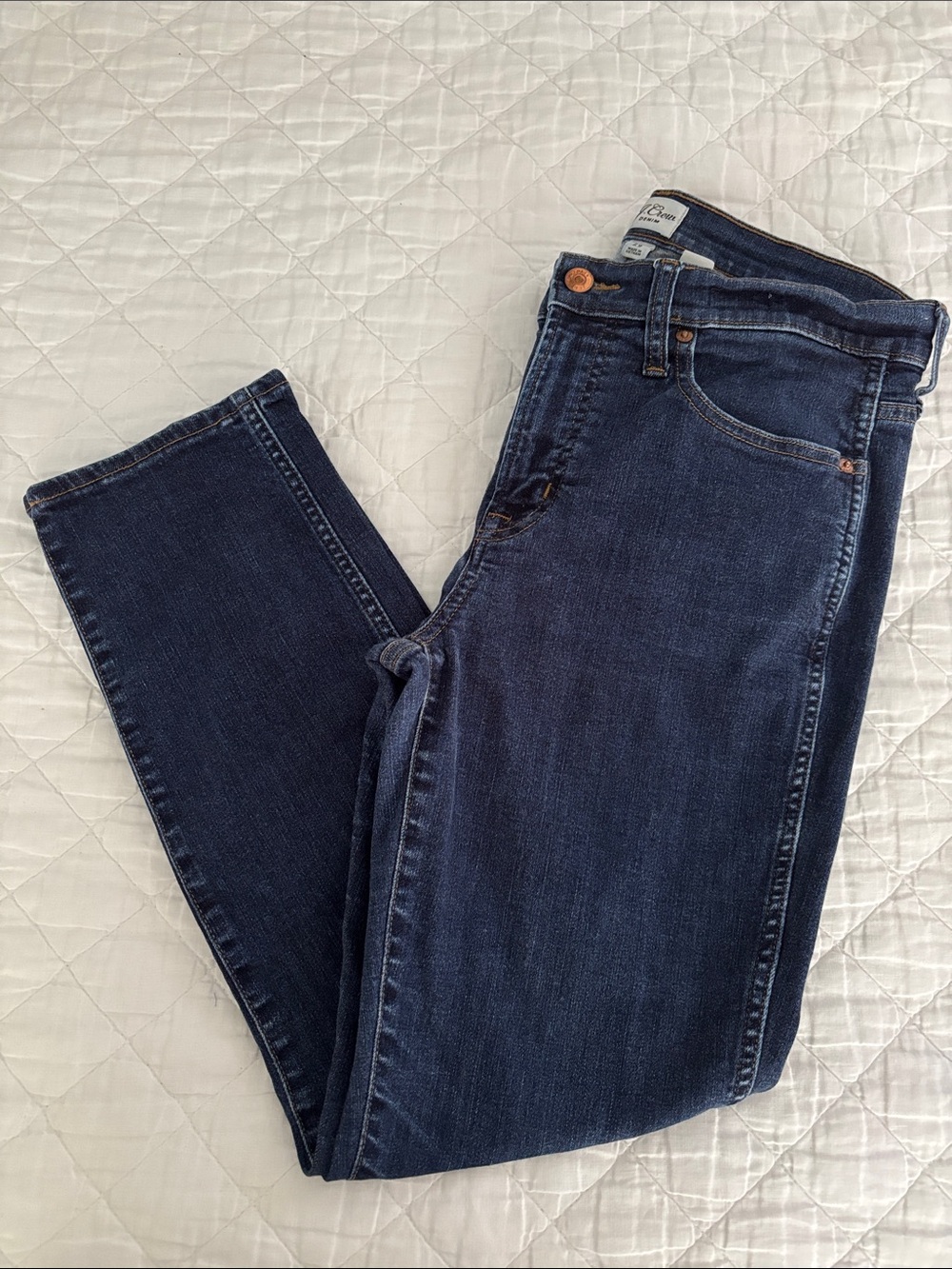 J. Crew Vintage Straight Leg Jeans in Dark Indigo
